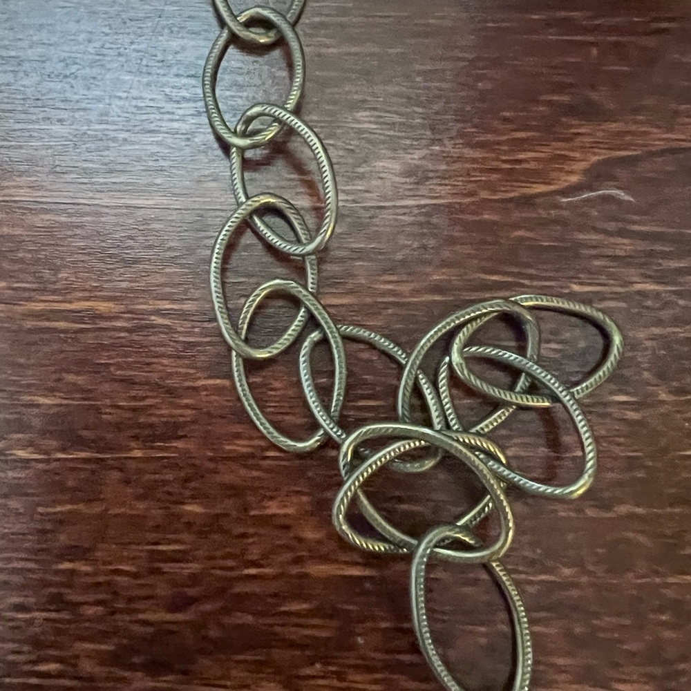 Sorrelli Red and Gold Long Chain Necklace - Picture 3 of 10
